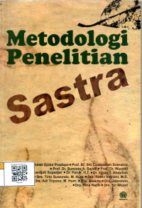 Image of Metodologi Penelitian Sastra